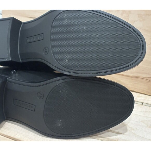 NIB Tommy Hilfiger Womens Imiera Black Faux Suede Ankle Booties sz 10 - Picture 8 of 9